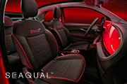 Nové špecifické sedadlá z tkaniny Seaqual® Yarn v troch exkluzívnych variantoch 